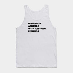 G-DRAGON ATTITUDE WITH TAEYANG FEELINGS Tank Top